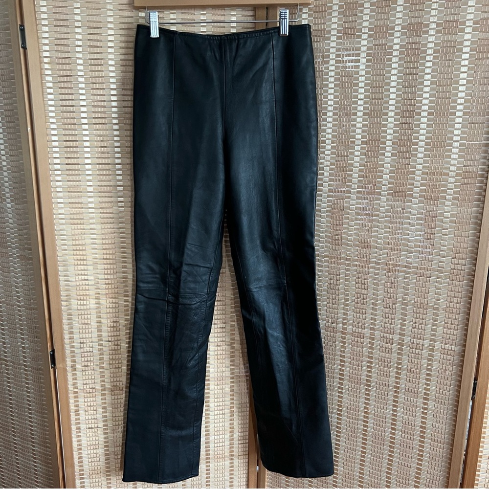 Vintage Y2K VS2 Black Leather Pants Size 6